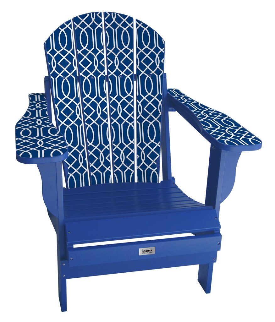 Blue Geometric Lifestyle Chair