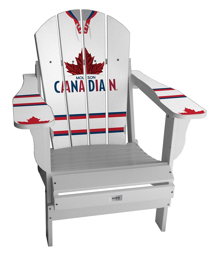 Molson Canadian White Custom Sports Chair